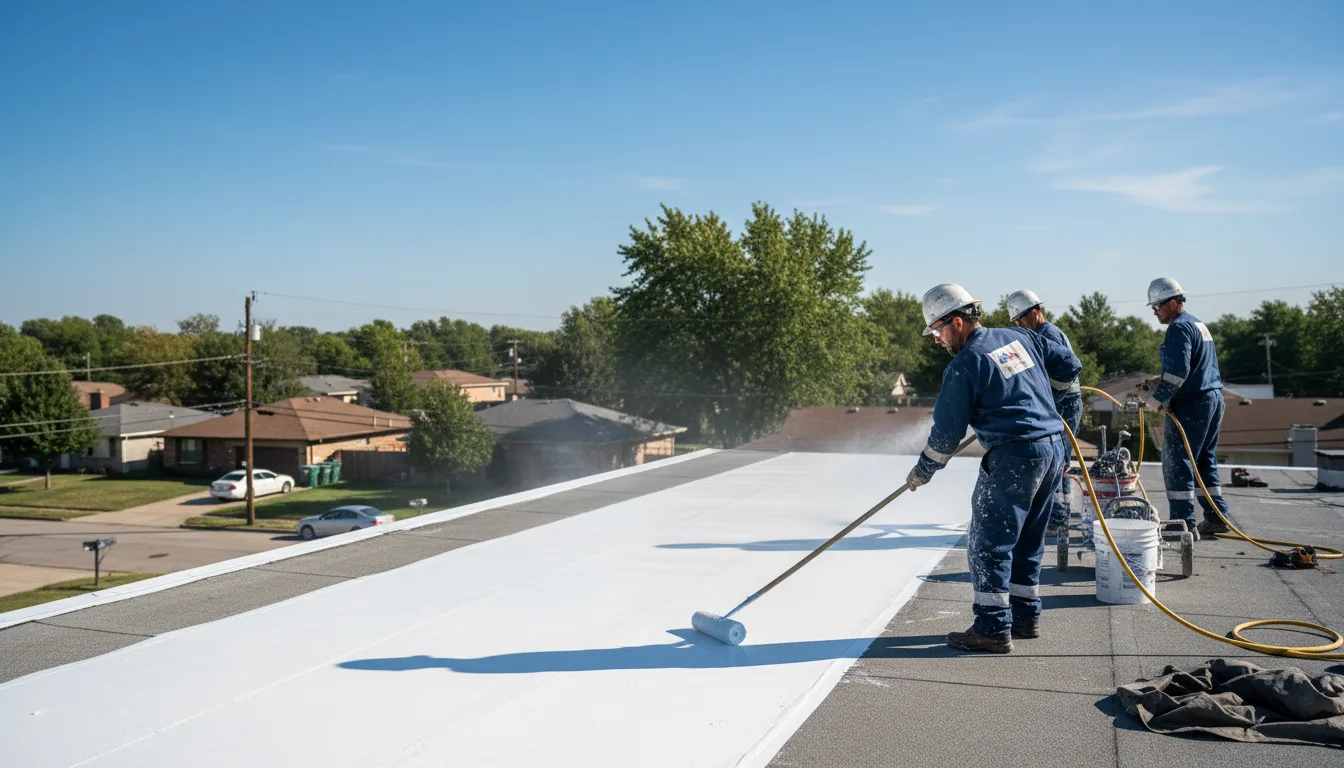 Commercial roof coating in Squires, MO near me